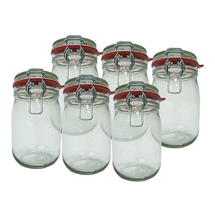 Verre avec Poignée en Fil de Fer blanc 1,1 L (6 pcs.)