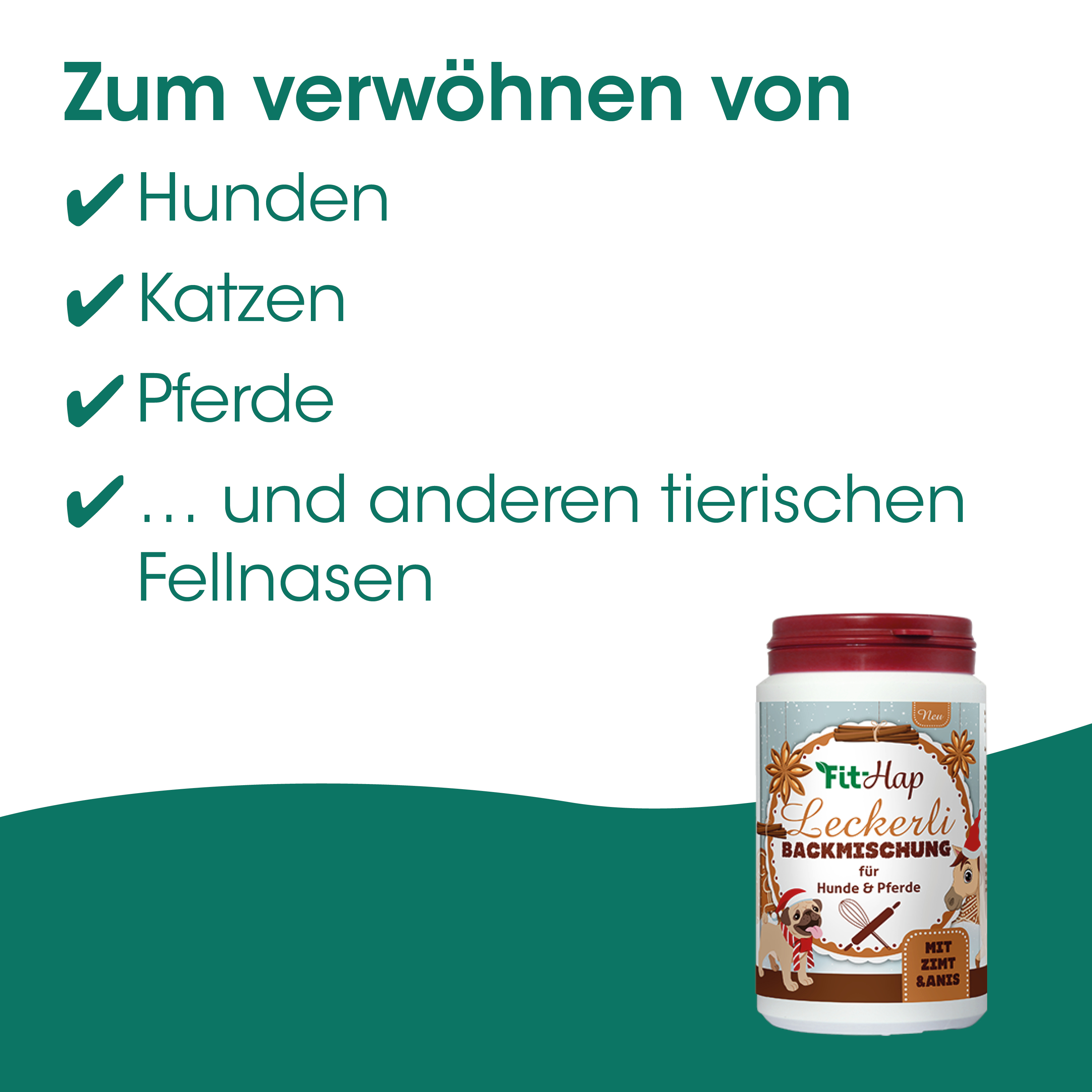 Backmischung, Hunde, Katzen, Pferde, Tierfutter