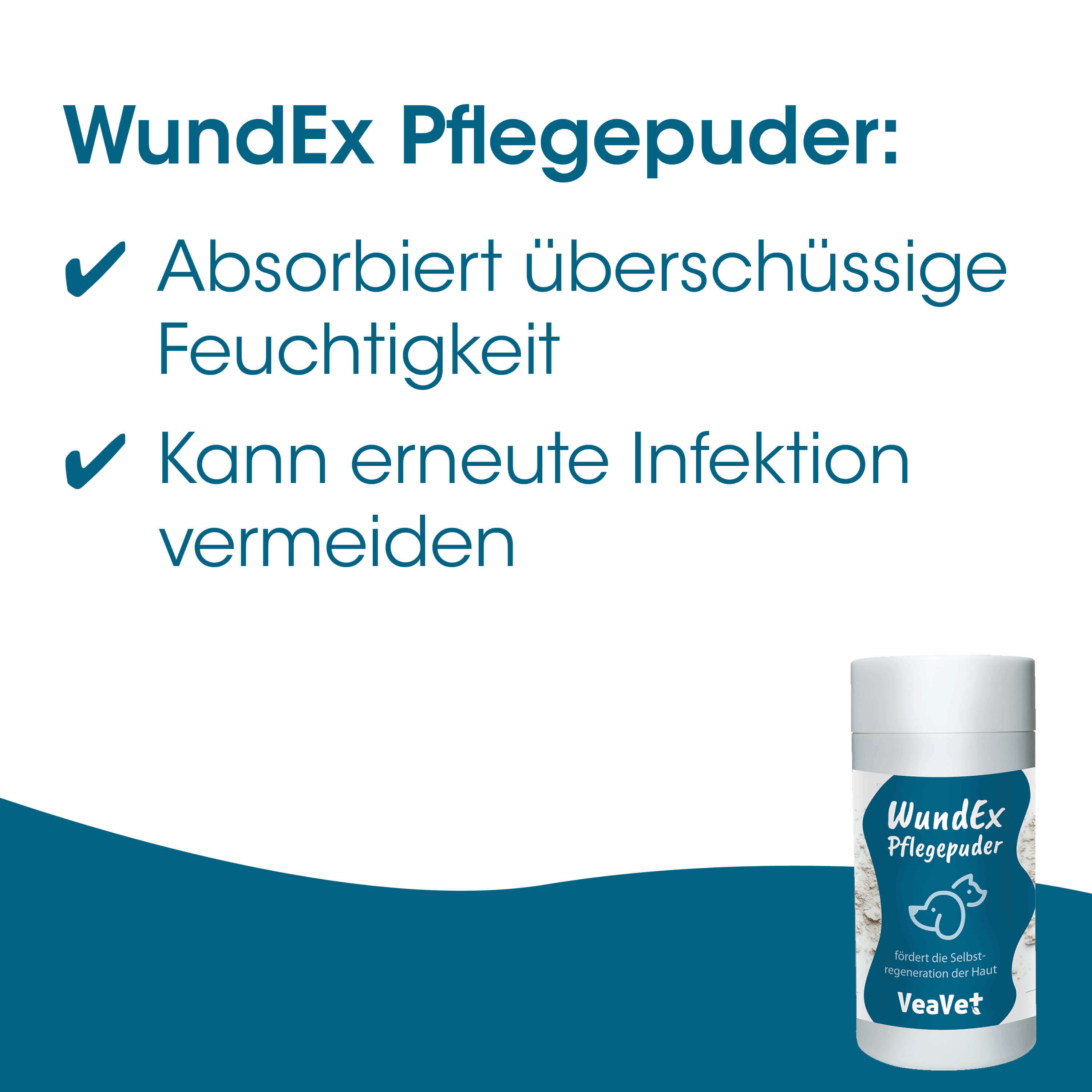 pflegespuder, WundEx, Feuchtigkeit, anti-infektion, hautpflege