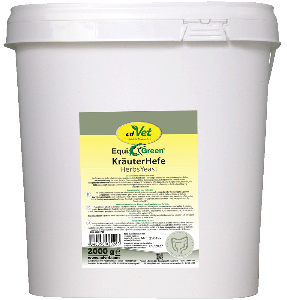 Kräuterhefe, Herbs Yeast, EquiGreen, cdVet, 2000 g