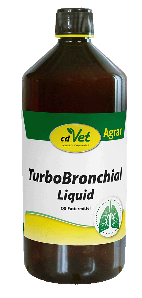 flüssiges Futtermittel, TurboBronchial, AQ-Produkt, Tierarztbedarf, Futtermittelflasche