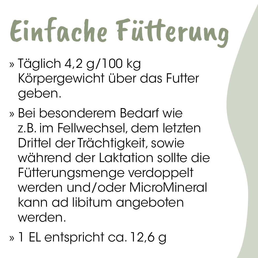 Futter, Tierfutter, Futtermenge, Ernährung, Mikro Mineral
