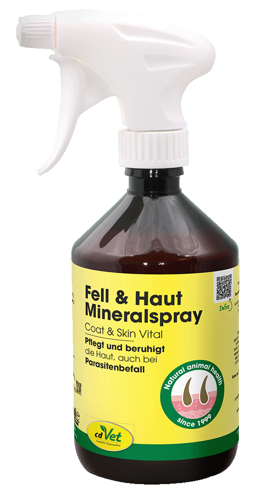 Sprayflasche, Fellpflege, Mineralspray, Tierarztbedarf, Coat & Skin Vital