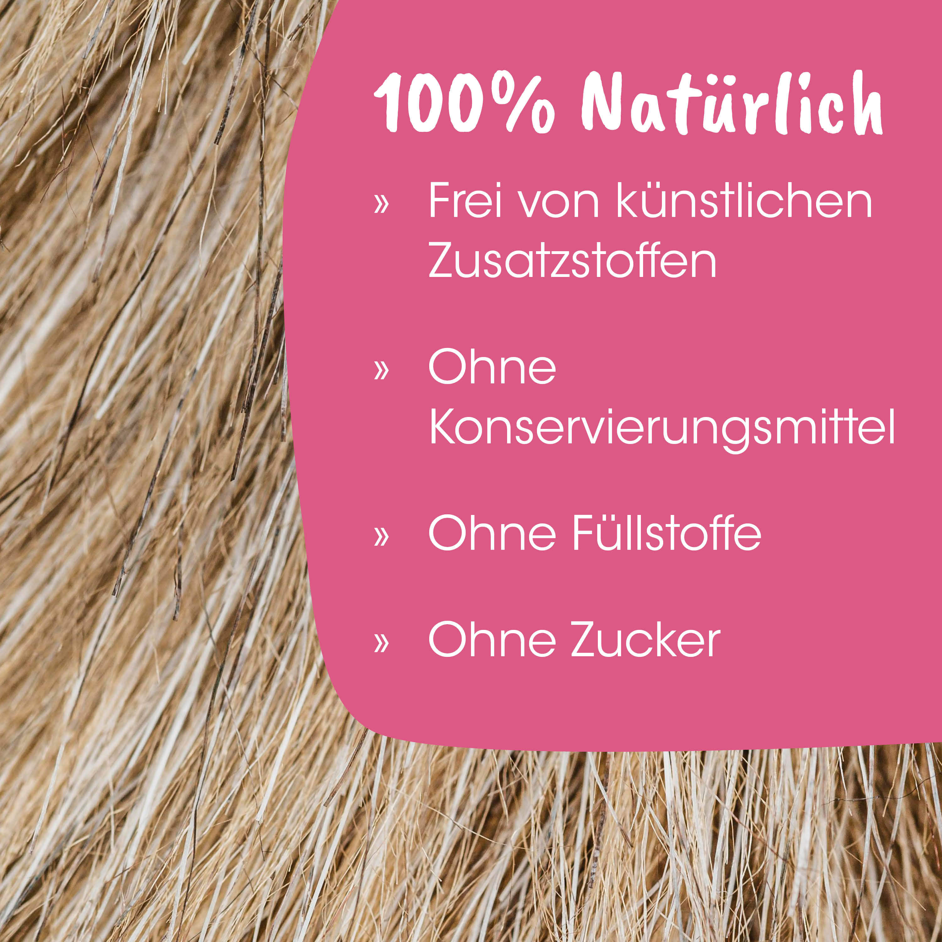 Haferfellte, Naturhaar, Haartextur, Fasern, Nahaufnahme