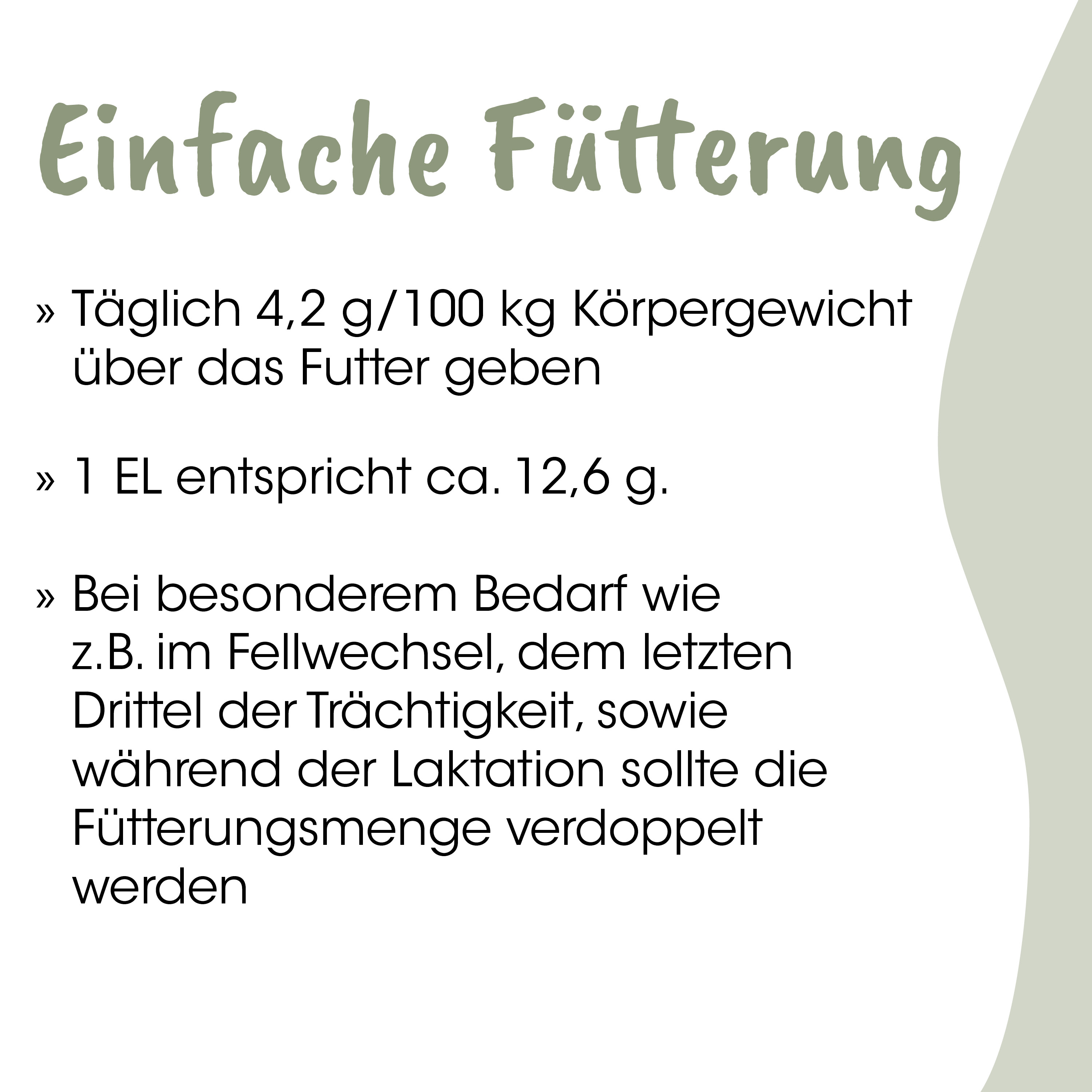 Futtertipps, Tagesration, Körpergewicht, Futtermengen, Laktation
