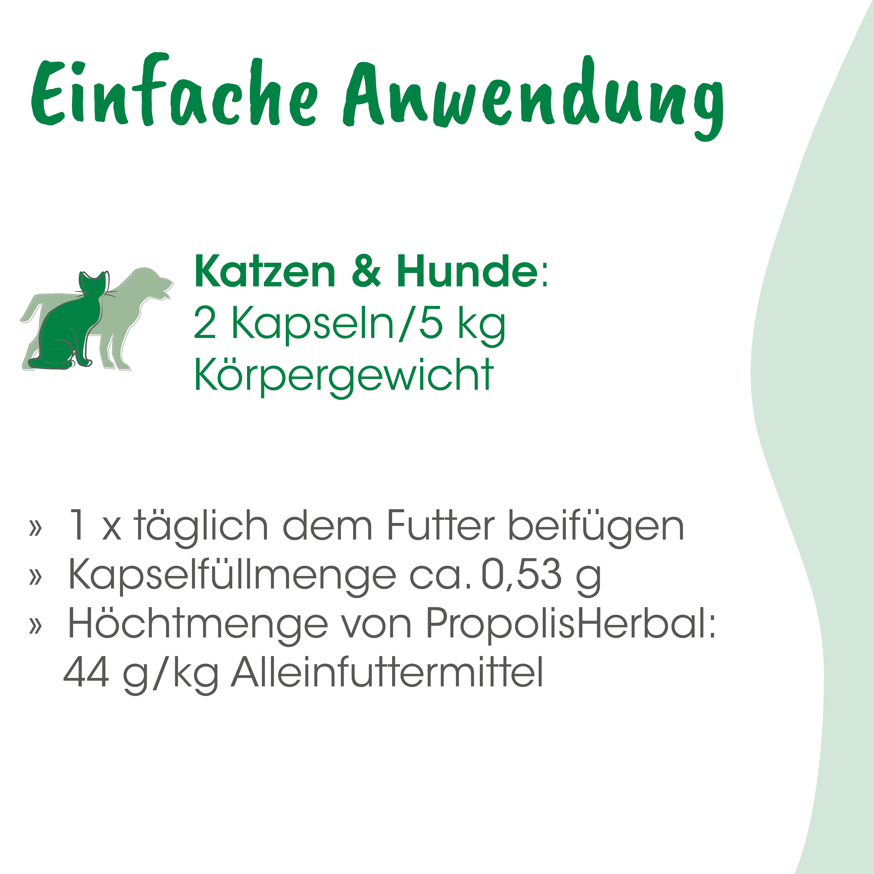 katzenfutter, hunde futter, kapseln, 5 kg, propolisherbal