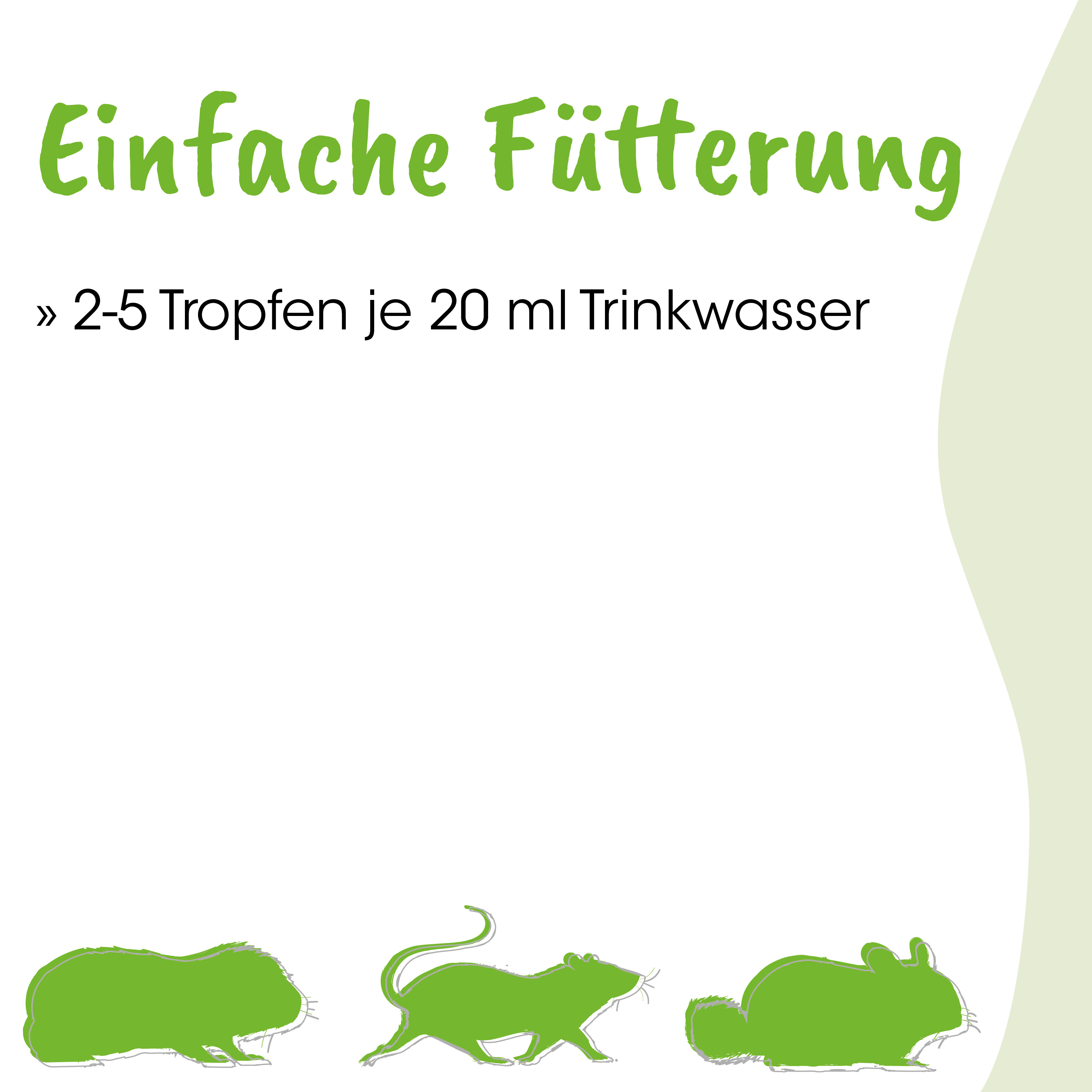 Katzenfutter, Futtertiere, 3 Dosen, 1–2 Tropfen?