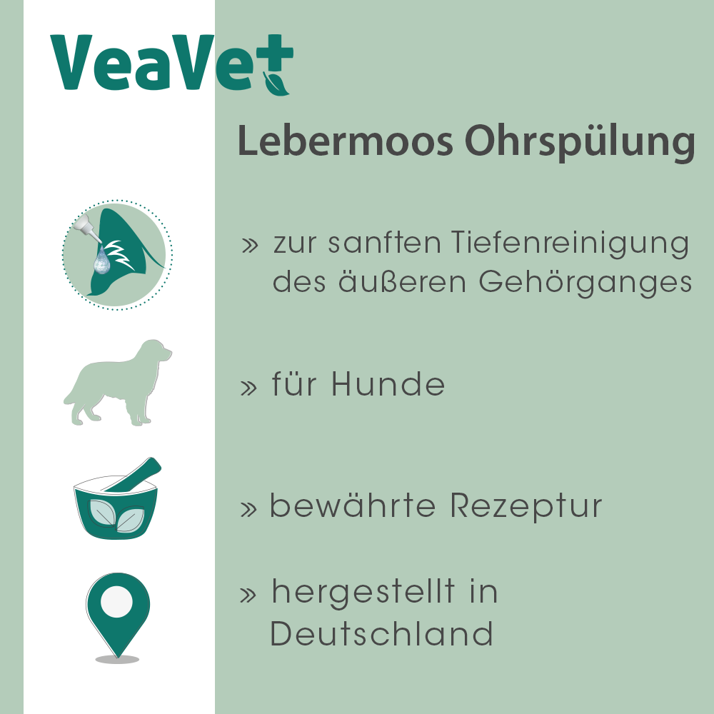 VeaVet Hépatique Rinçage d&#x2018;Oreille 100 ml