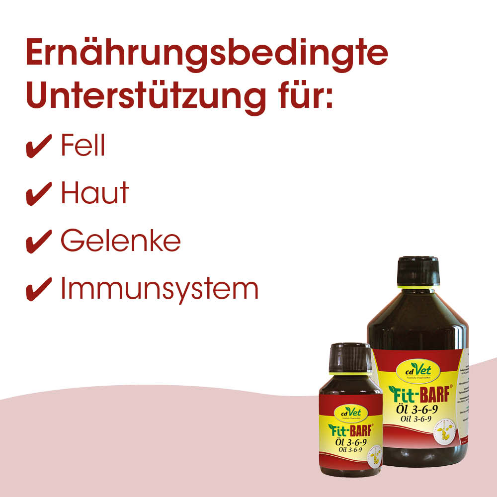Öle, Tiergesundheit, Ergänzungsprodukt, Fellpflege, Flasche