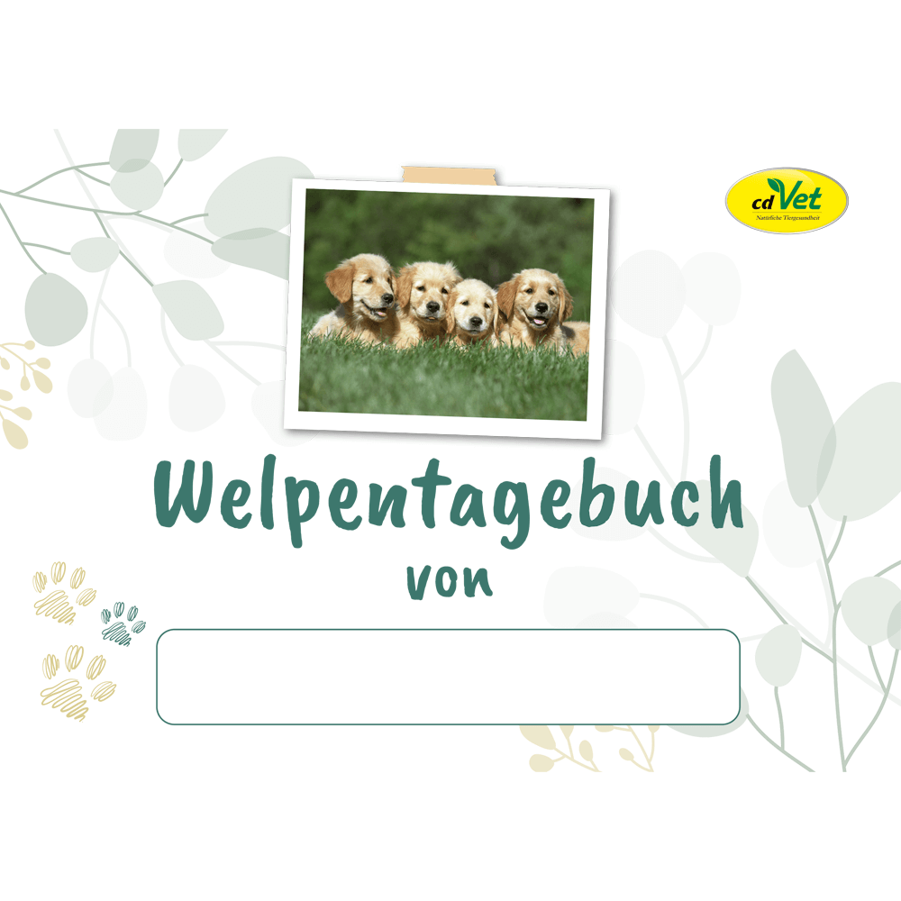 Welpentagebuch, 32-seitig, DIN A5