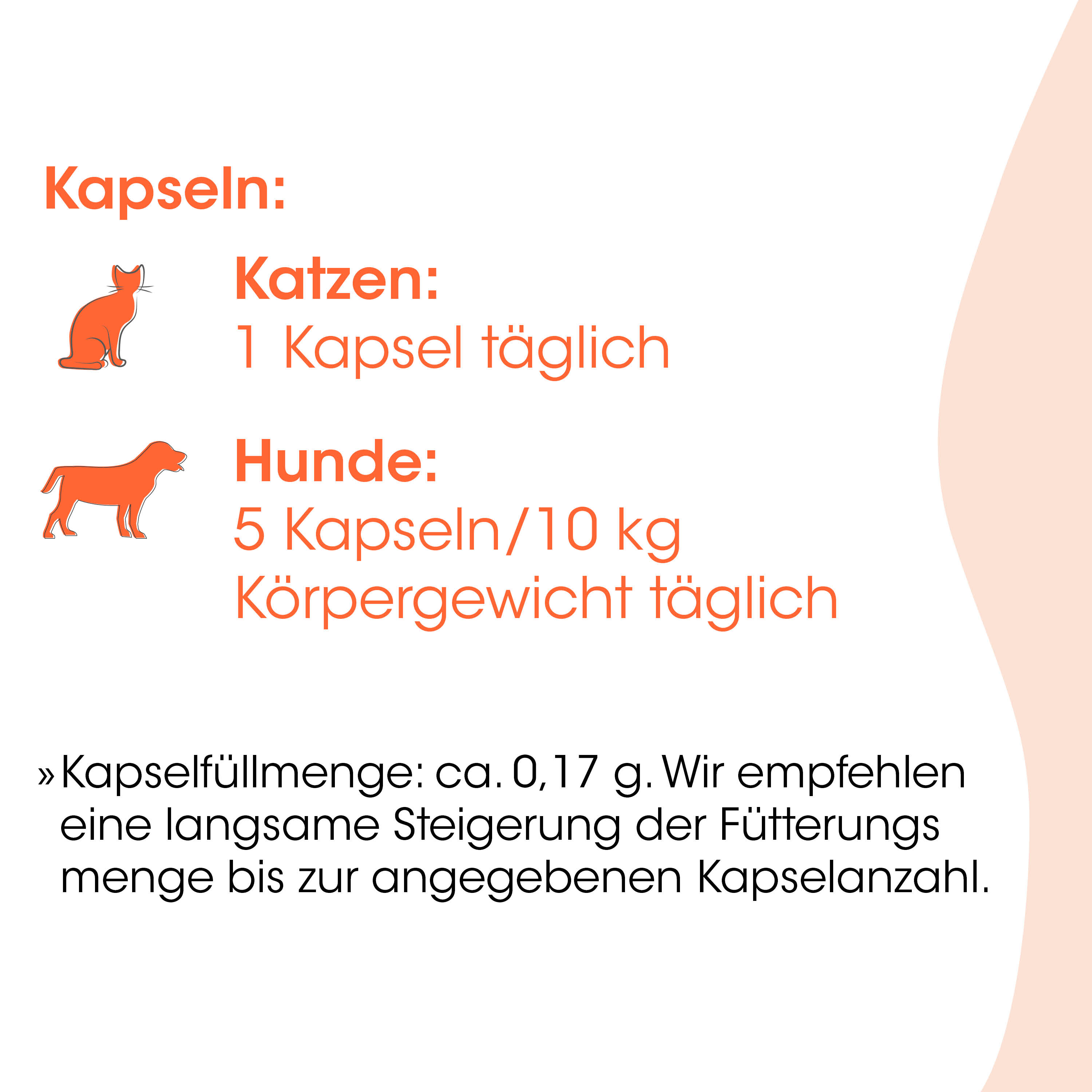 Kapseln, Katzenfutter, Katzennahrung, Tiernahrung, Kapselgröße