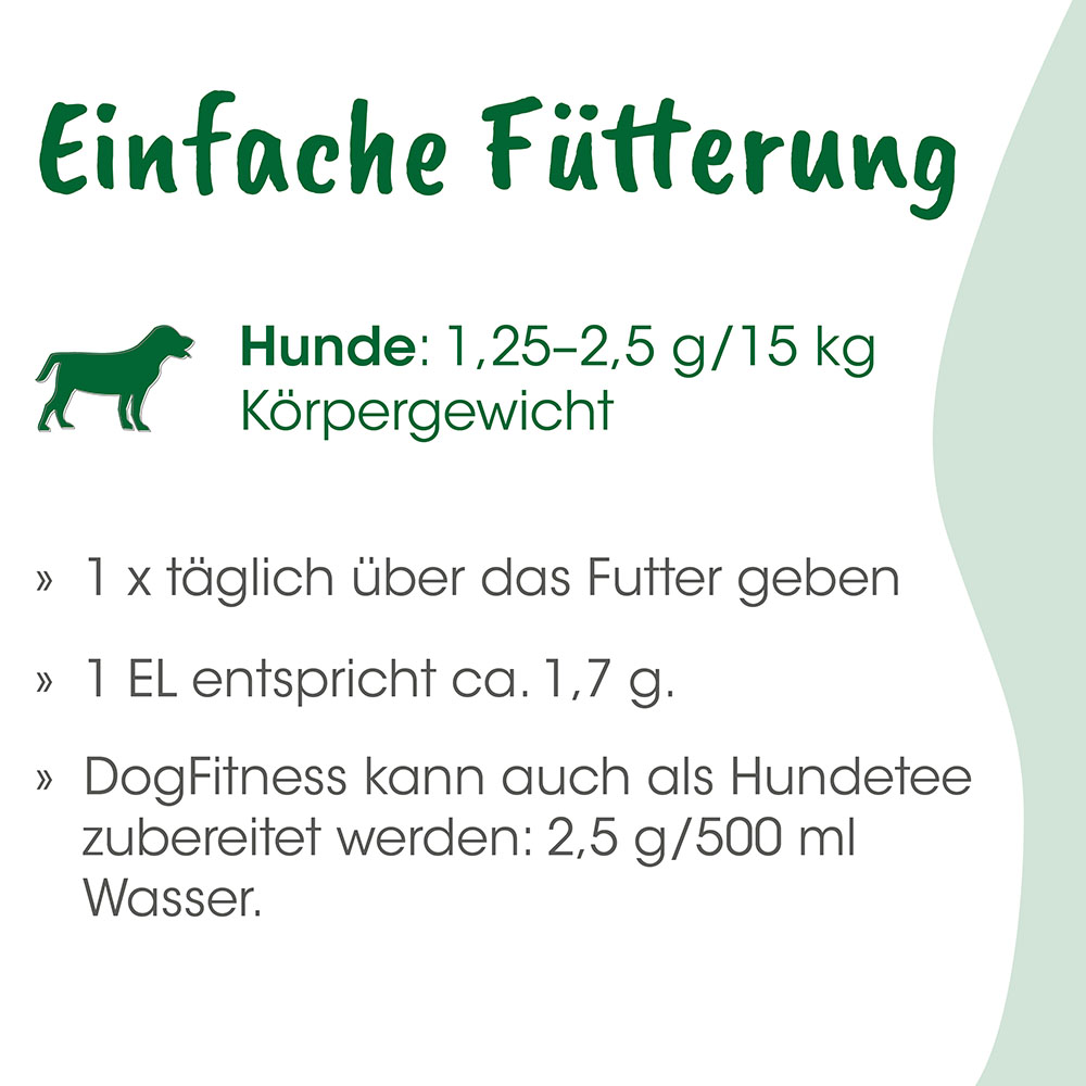 Hundefutter, Tiernahrung, Körnerfrei, Beissstufe, Futtermenge