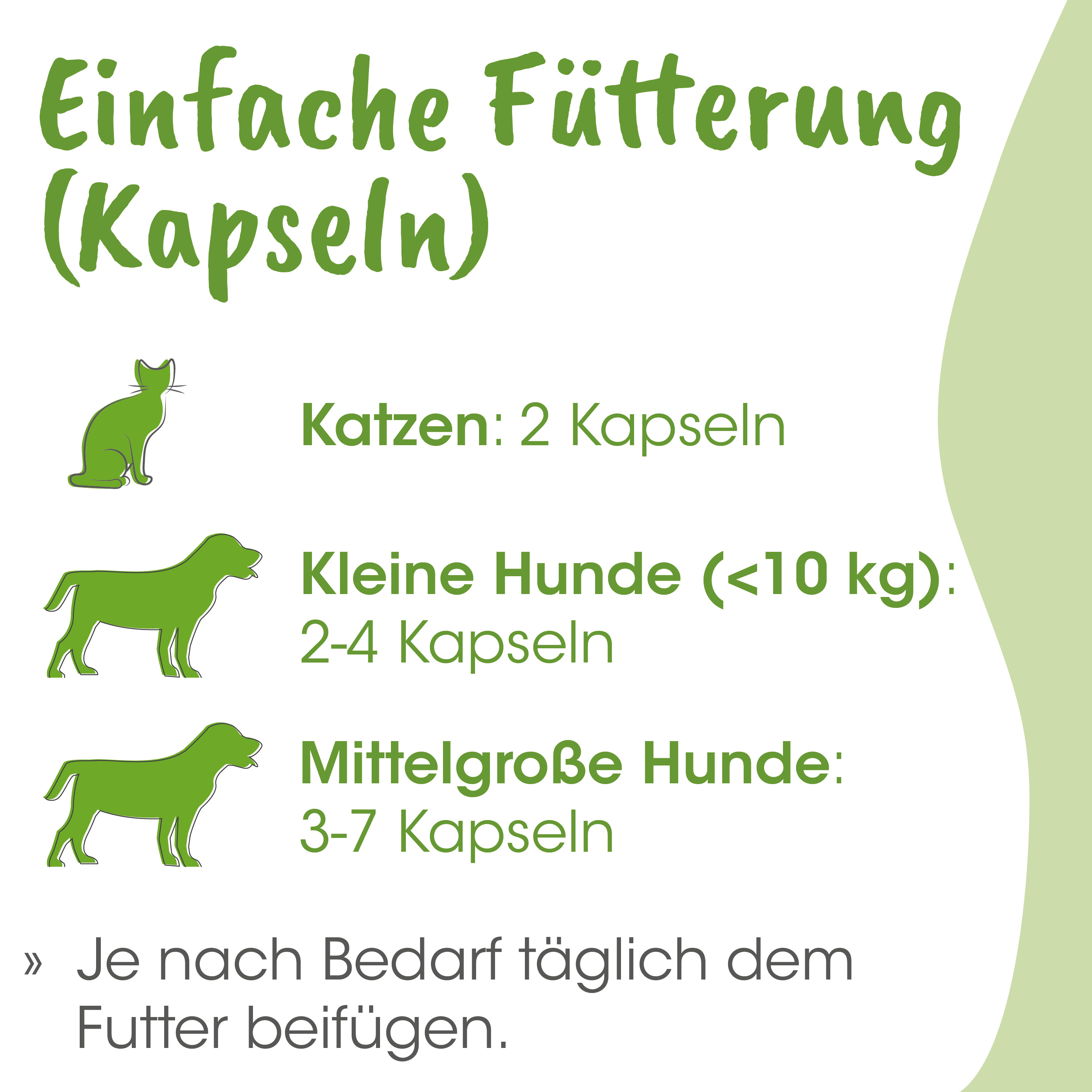 Katzenfutter, Kapseln, Katzennahrung, Hundeaufgabe, Katzengriff
