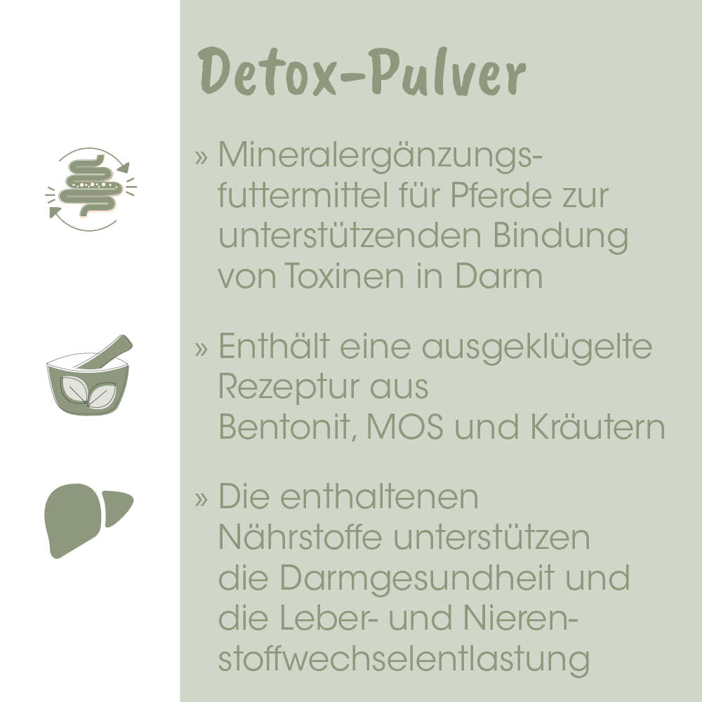detox-pulver, mineralergänzungsfuttermittel, pferde, trockeneinheit, pulverstruktur