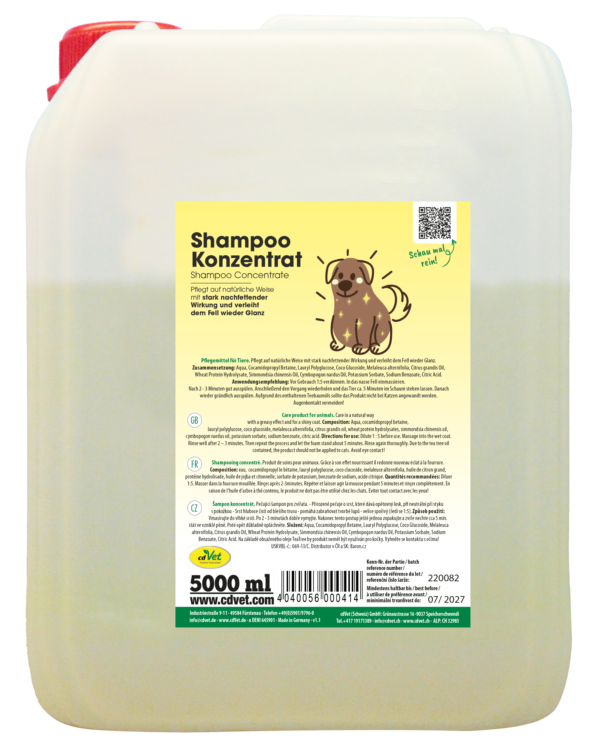 Concentré de Shampooing 5 Litres