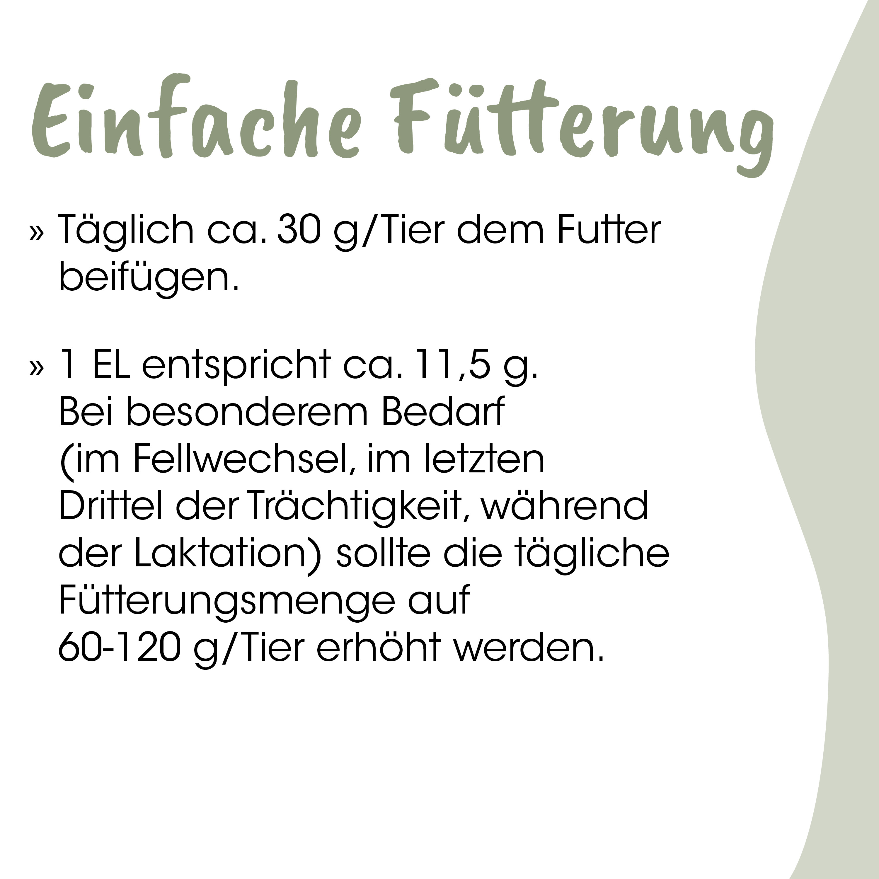 Futter, Tierfutter, Tierernährung, Hundefutter, Größenangaben