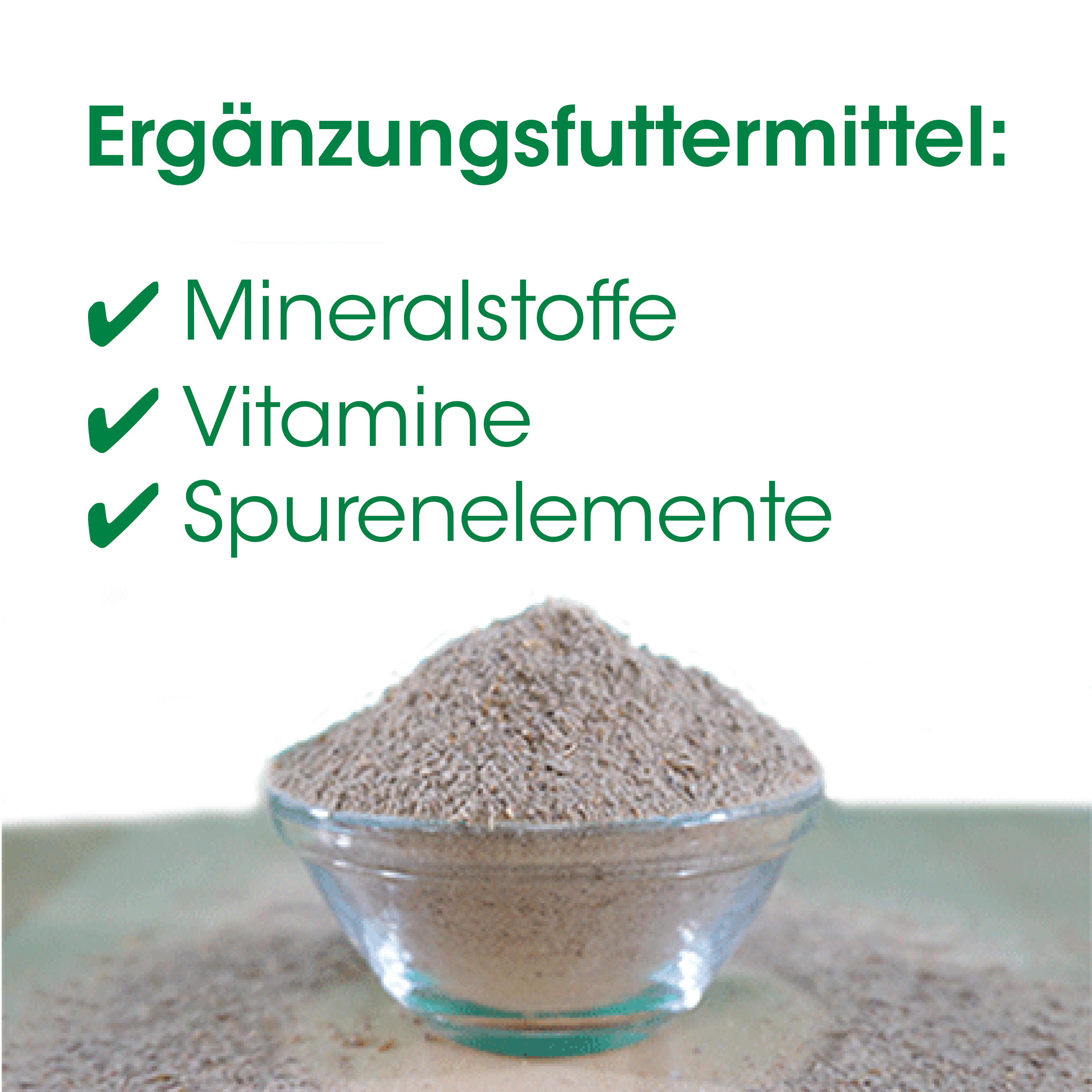 Mineralstoffe, Vitaminen, Spurenelemente, Pulver, Mehlartige Textur